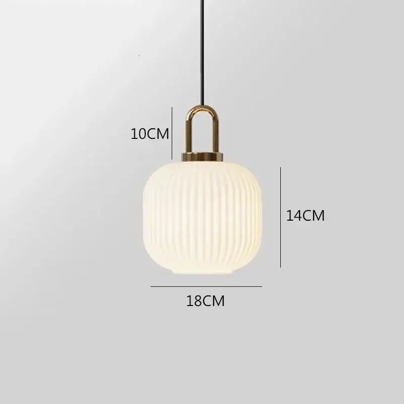 Brass Stripe Pendant Light