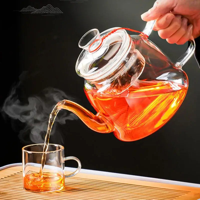 Clear Glass Tea Set