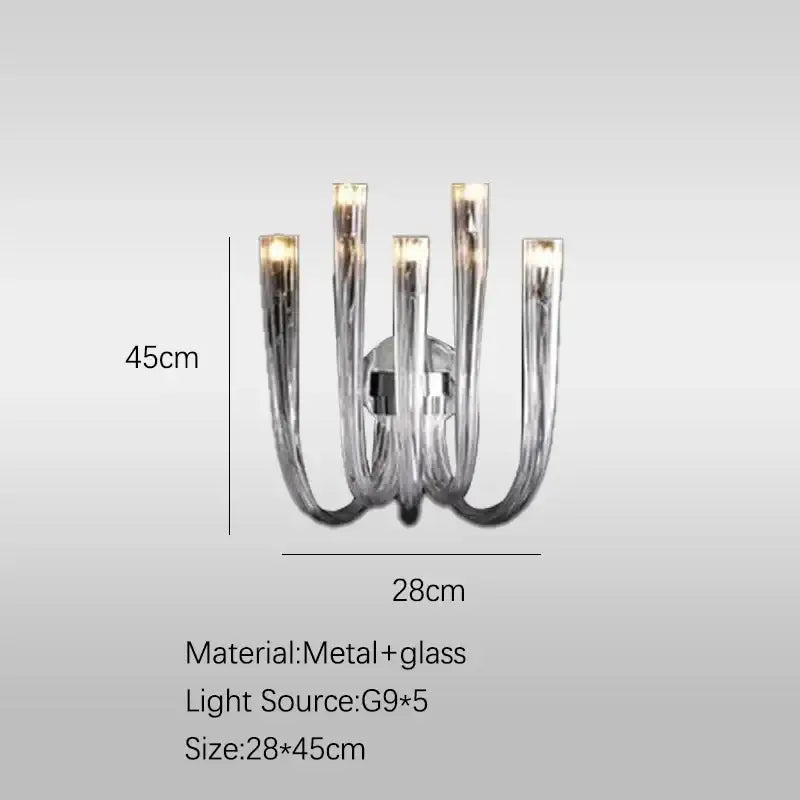 Glass Tube Dining Chandelier