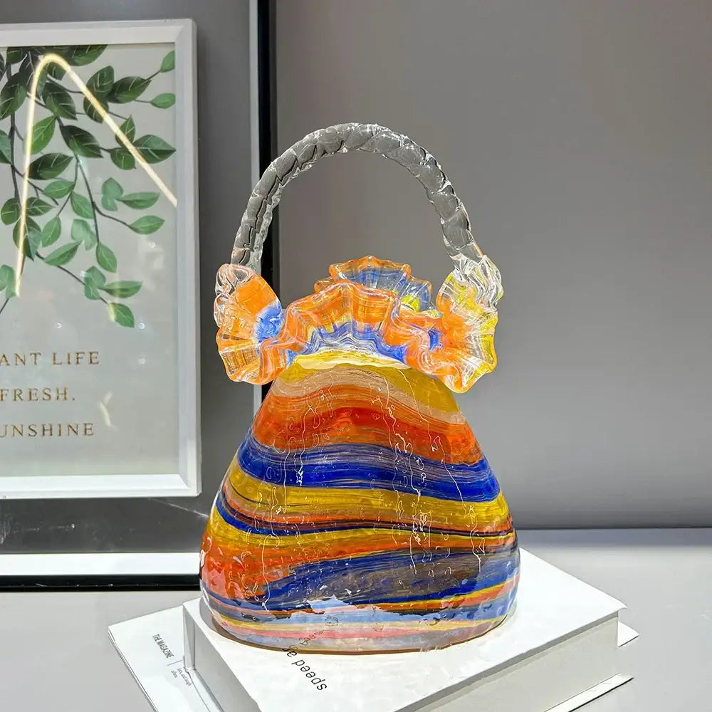 Glass Handbag Vase