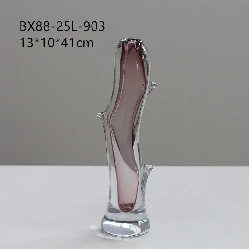 Fork Shape Glass Vase