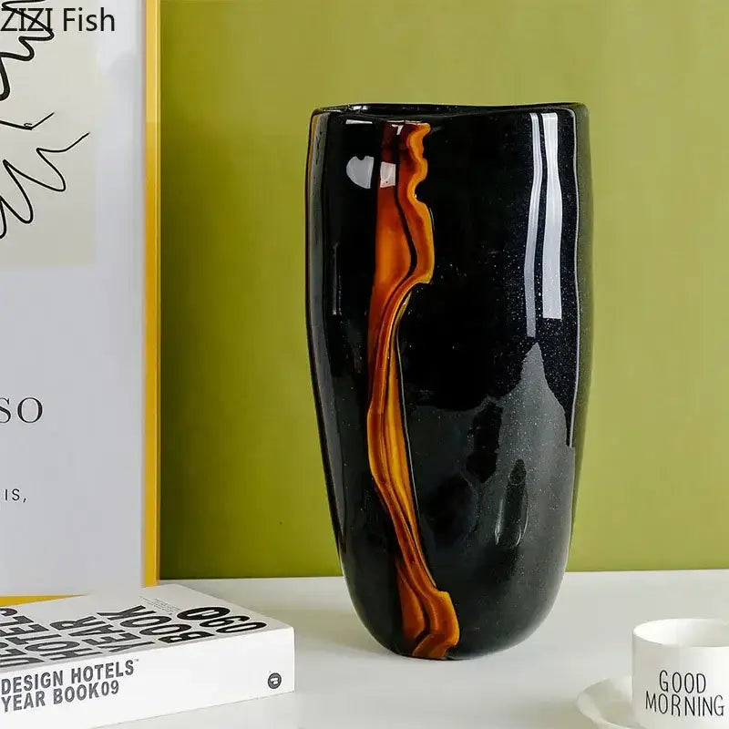 Marbled Glass Vase