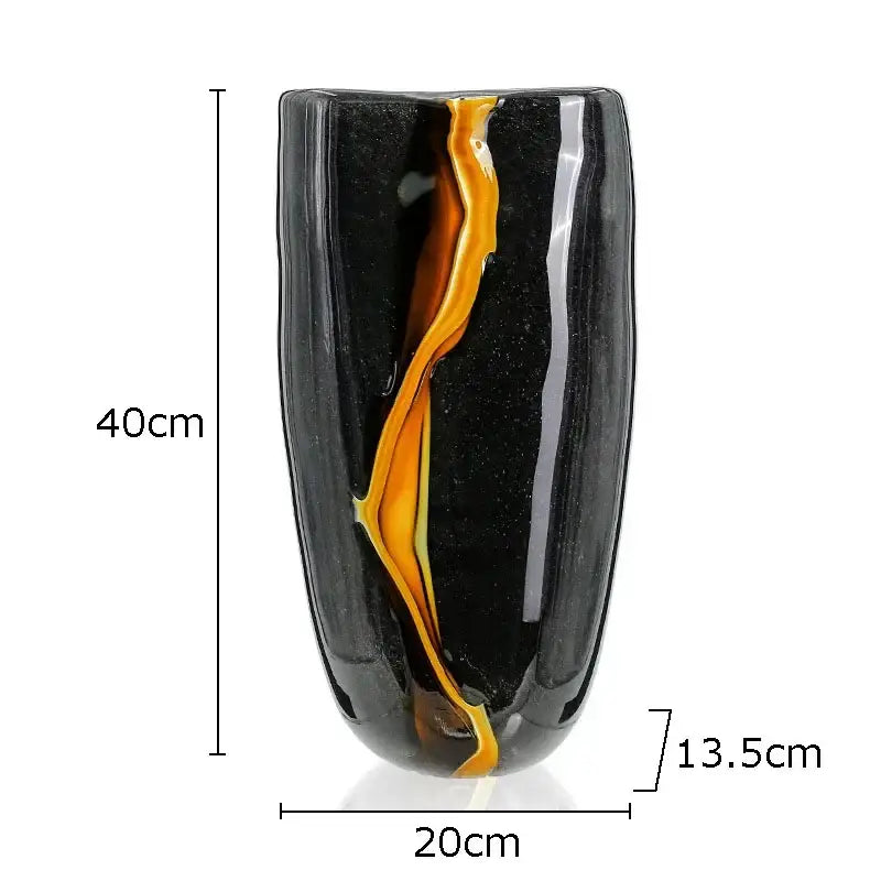 Marbled Glass Vase