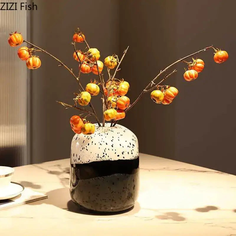 Ceramic Speckled Flower Pot
