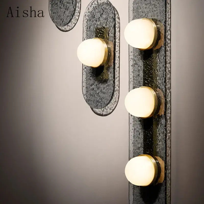 Glass Triple Wall Lamp