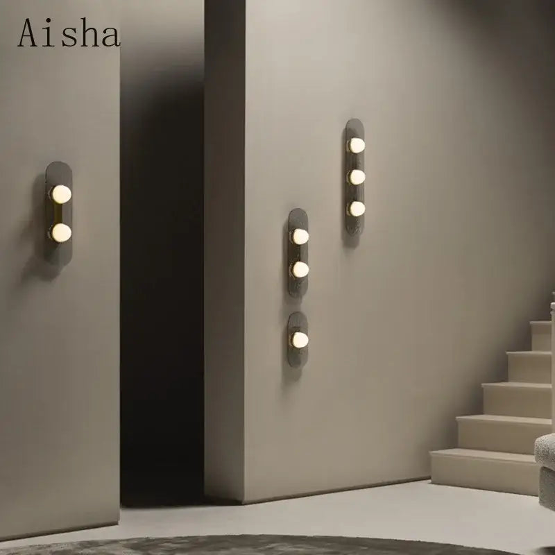 Glass Triple Wall Lamp