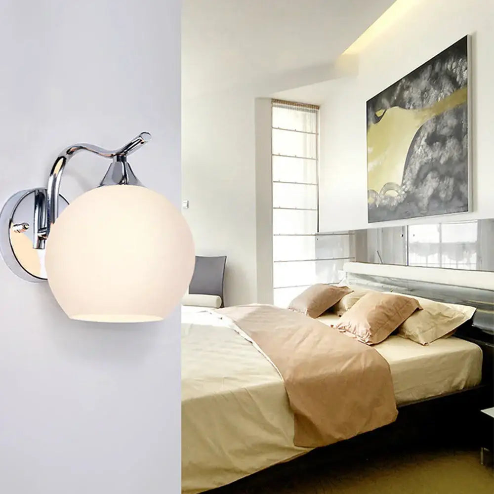 Chrome Frosted Wall Lamp