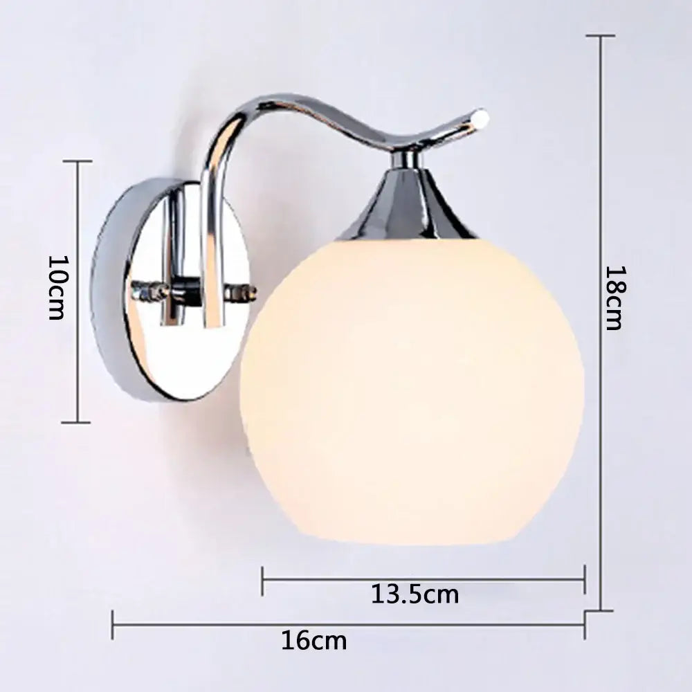 Chrome Frosted Wall Lamp