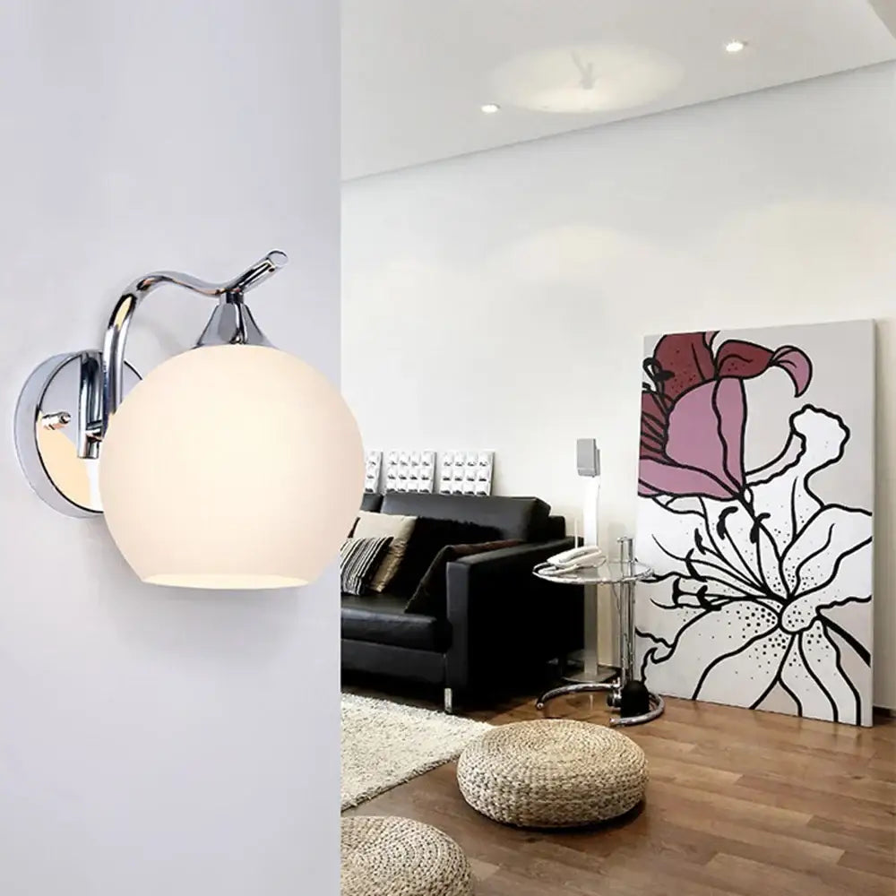 Chrome Frosted Wall Lamp
