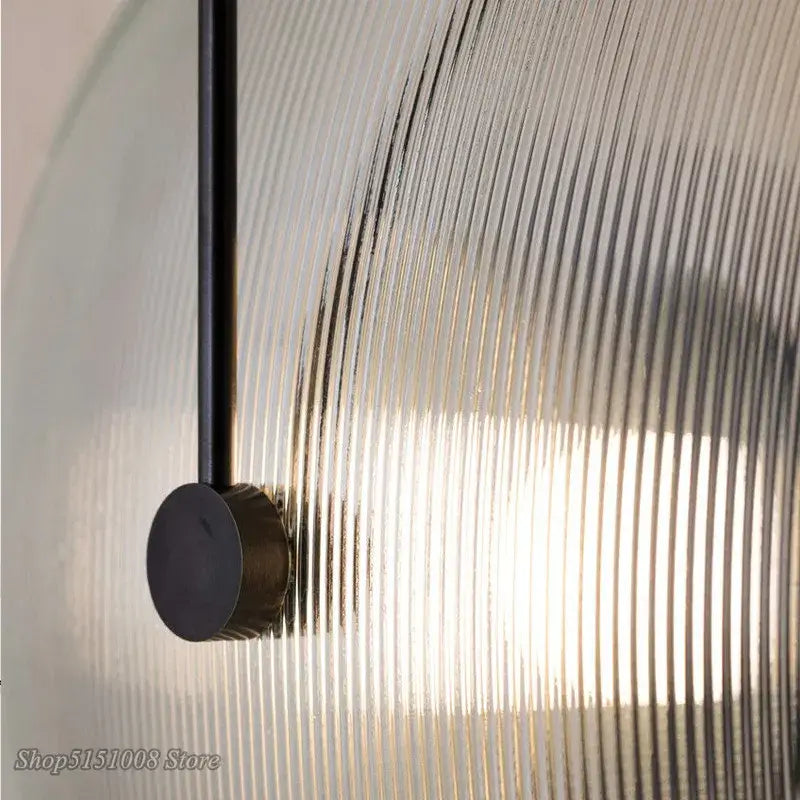 Ribbed Glass Wall Lamp
