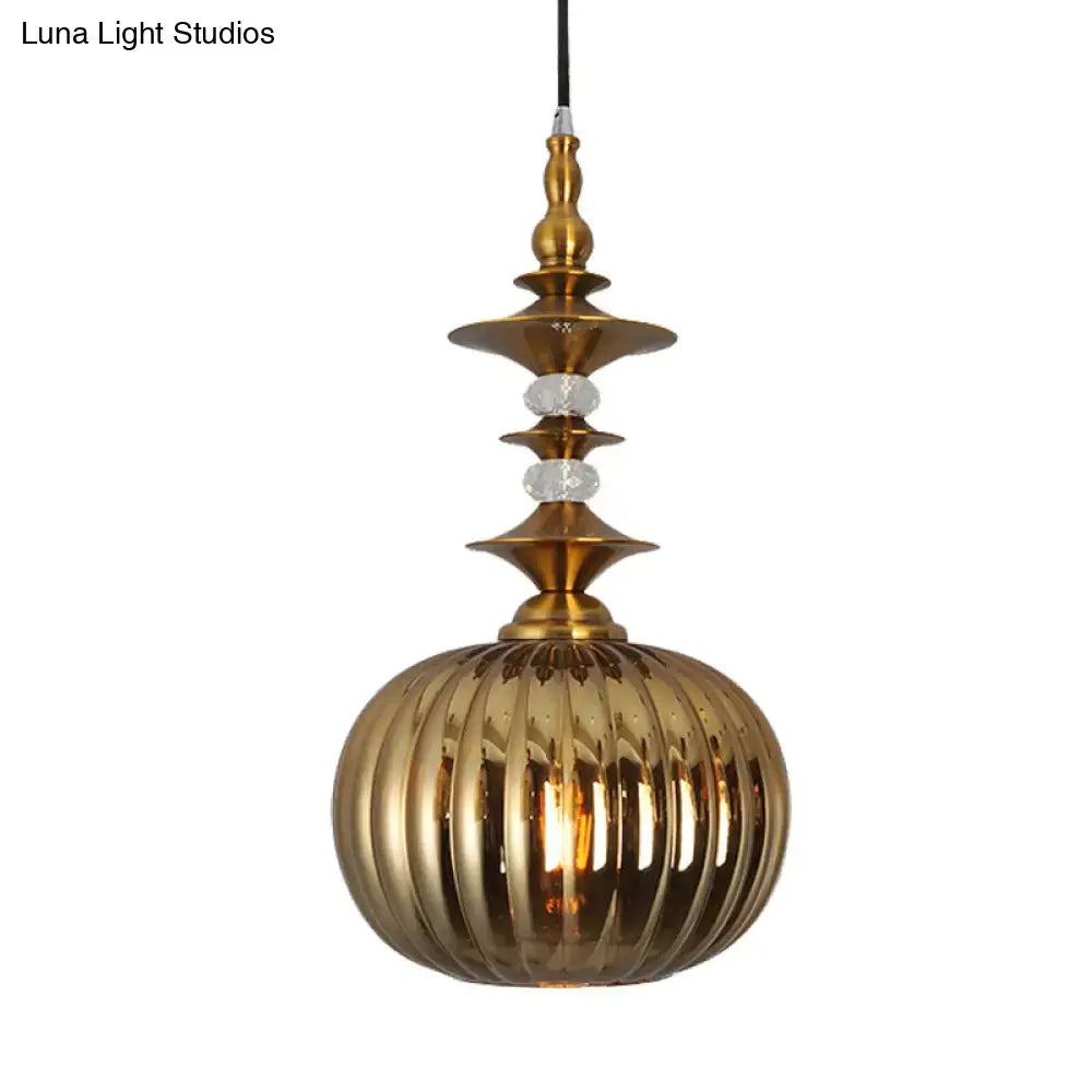 Chrome Copper Pendant Light