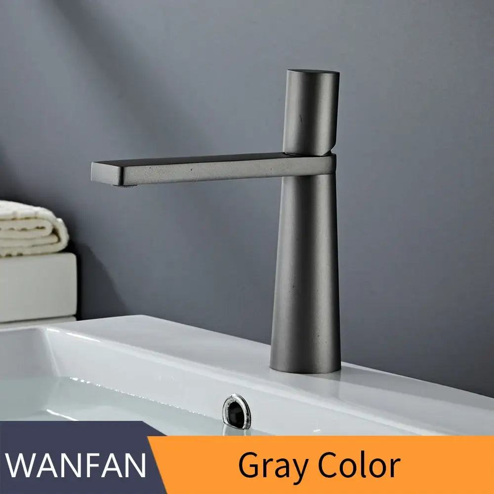 Brushed Gold Basin Faucet
