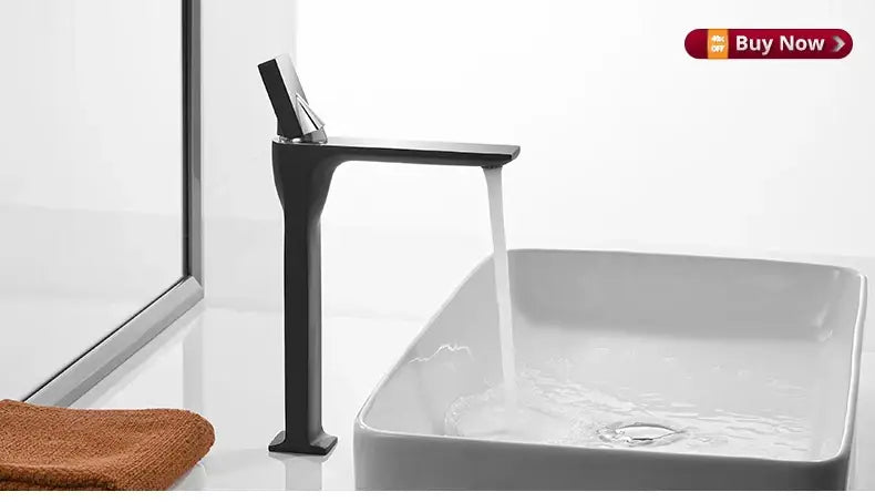 Brushed Gold Basin Faucet