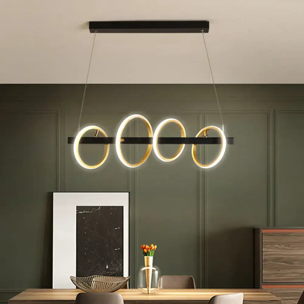 Gold Circle Pendant Light