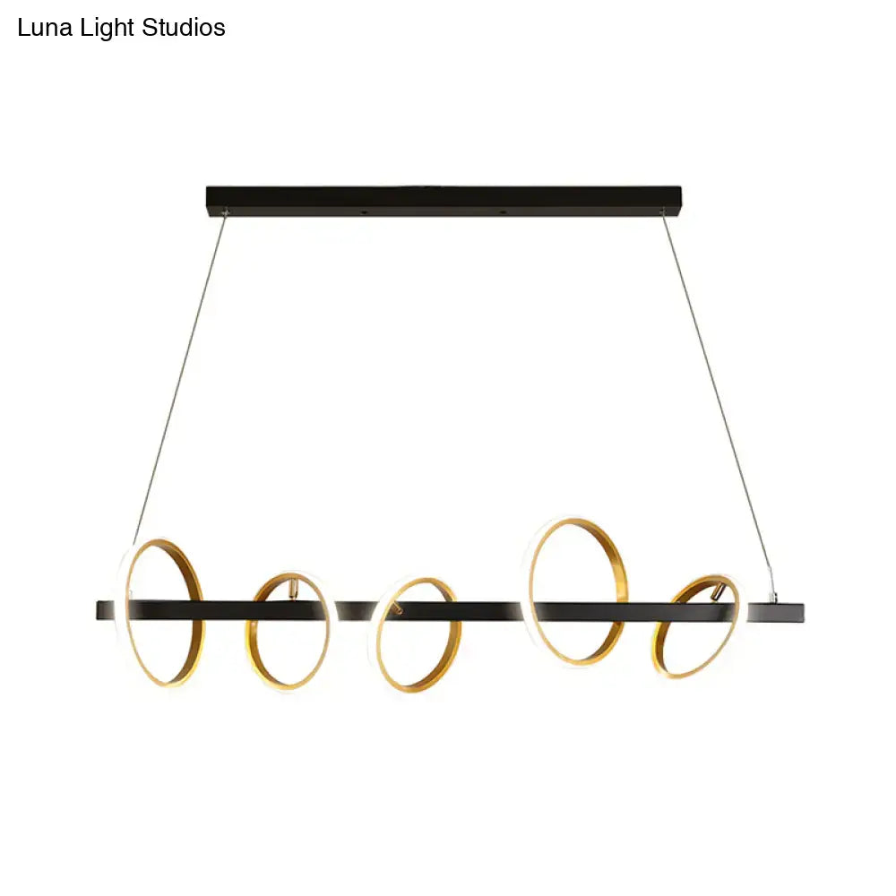 Gold Circle Pendant Light