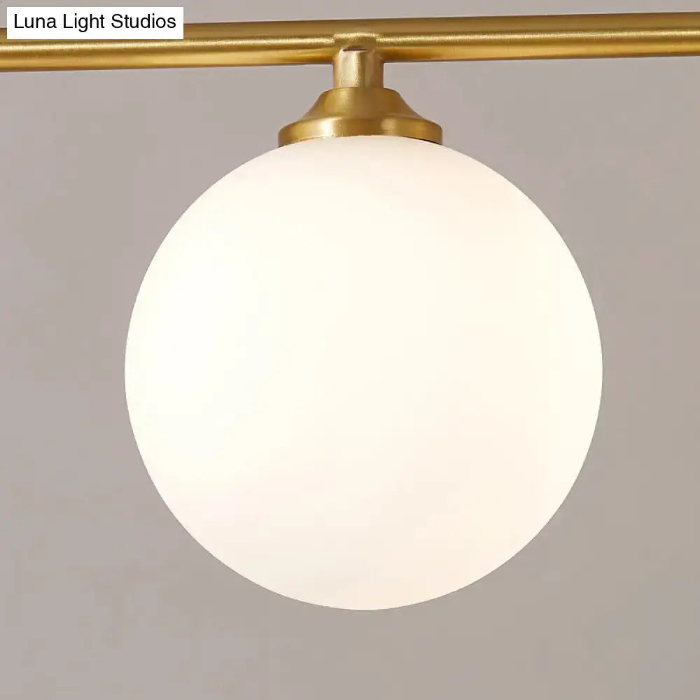 Gold Opaline Pendant Light