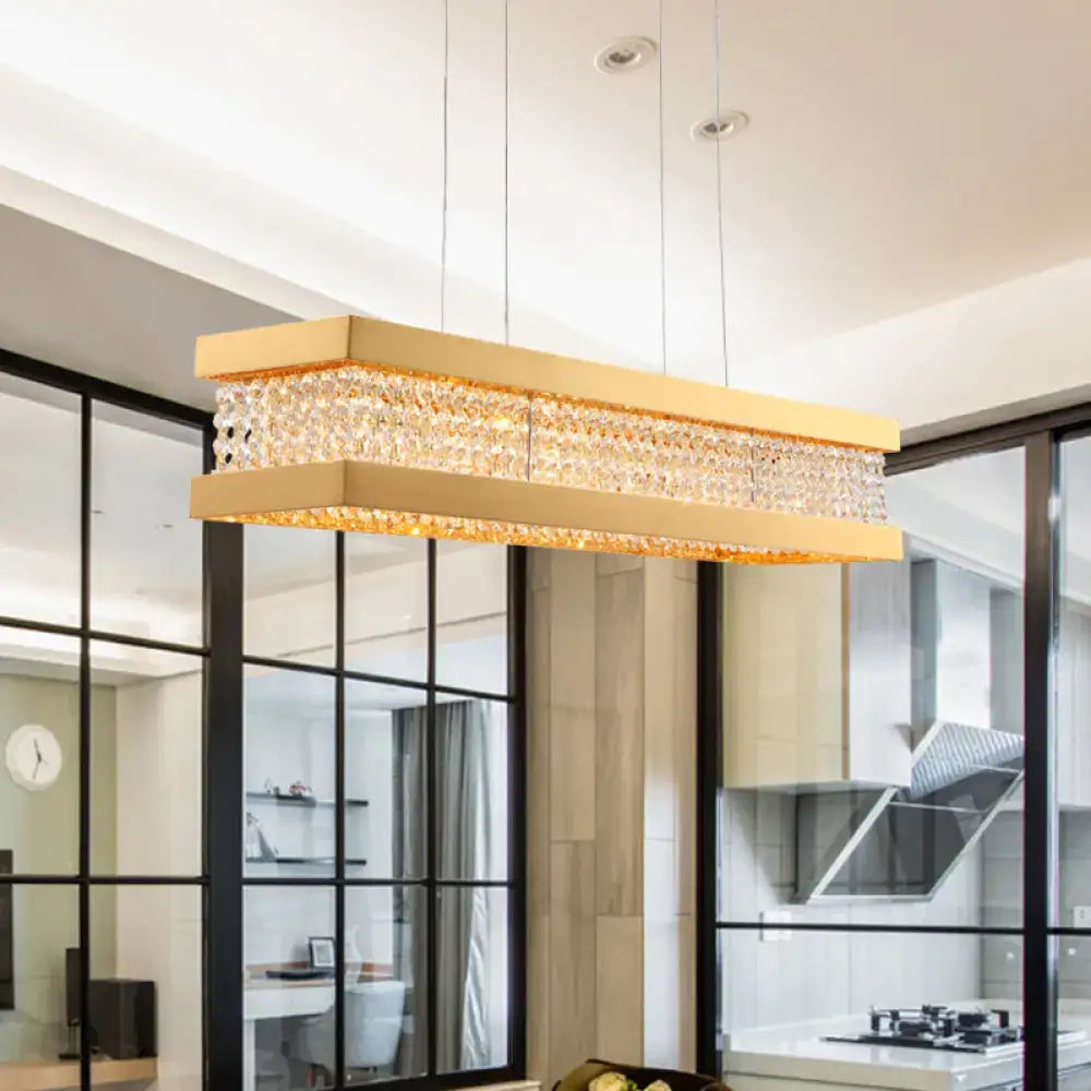 Gold Crystal Ceiling Lamp