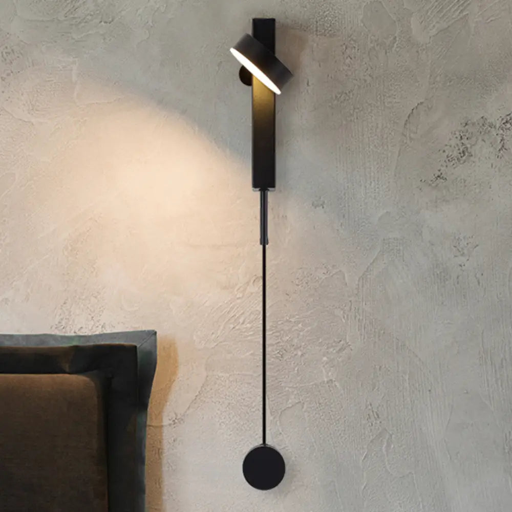 Black Brass Dimmer Wall Sconce