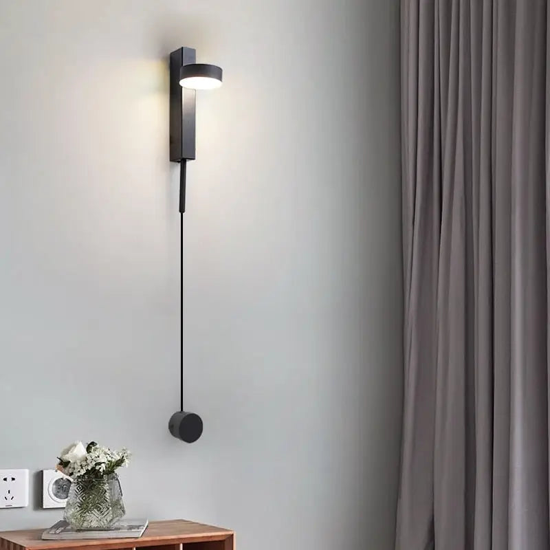 Black Brass Dimmer Wall Sconce