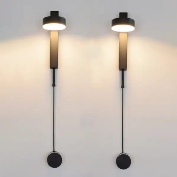 Black Brass Dimmer Wall Sconce