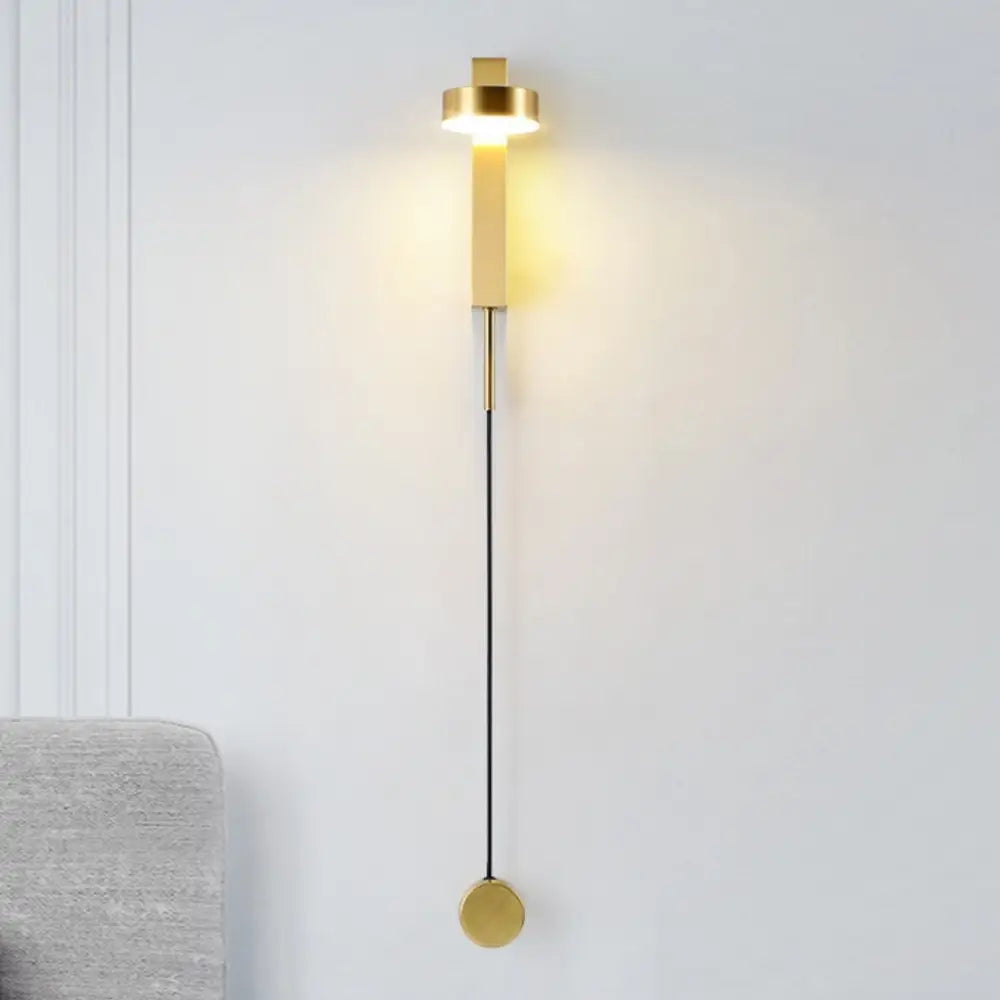 Black Brass Dimmer Wall Sconce