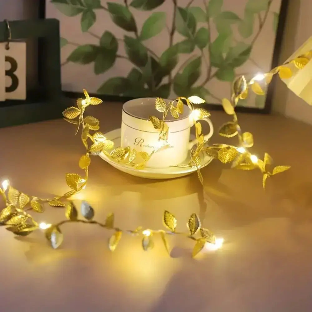 Gold Leaf Fairy Lights