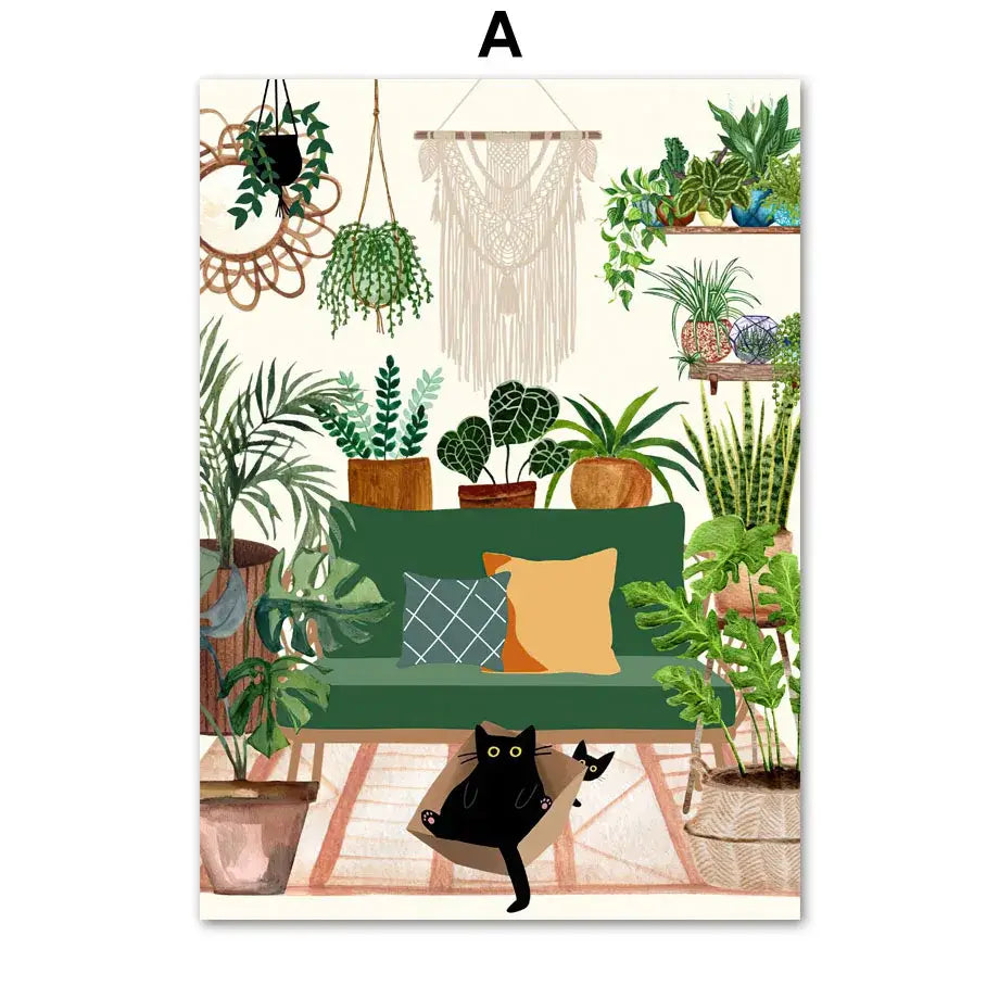 Botanical Green Plant Set