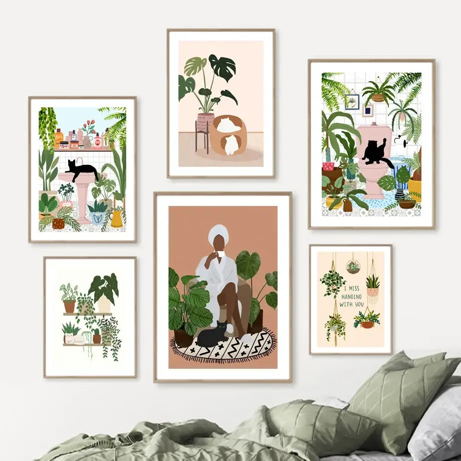 Botanical Green Plant Set