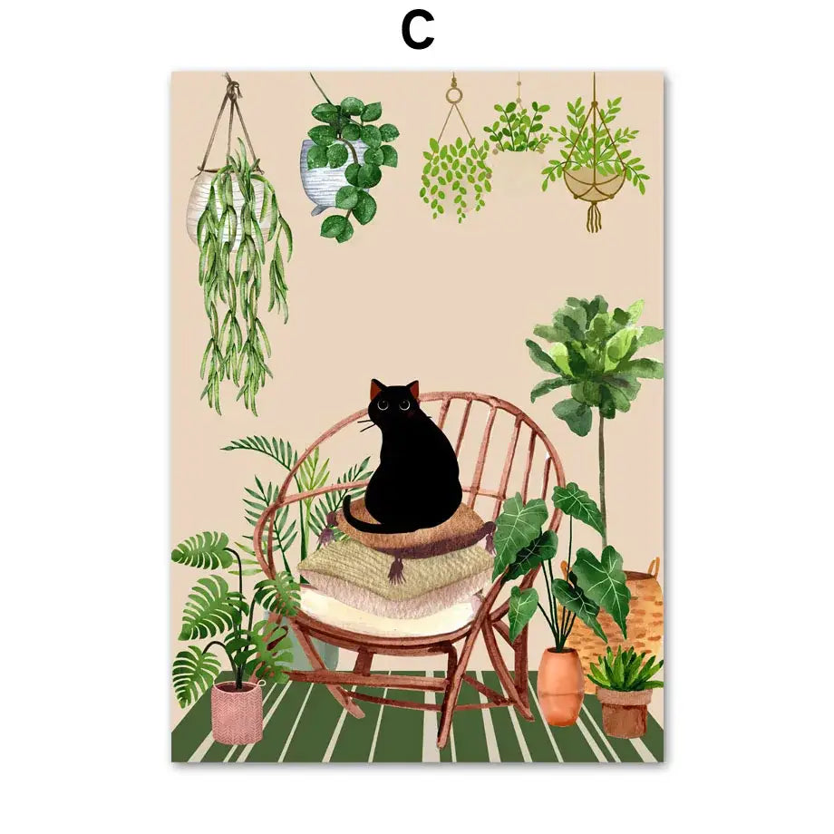 Botanical Green Plant Set