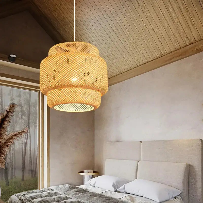 Bamboo Chinese Pendant Light