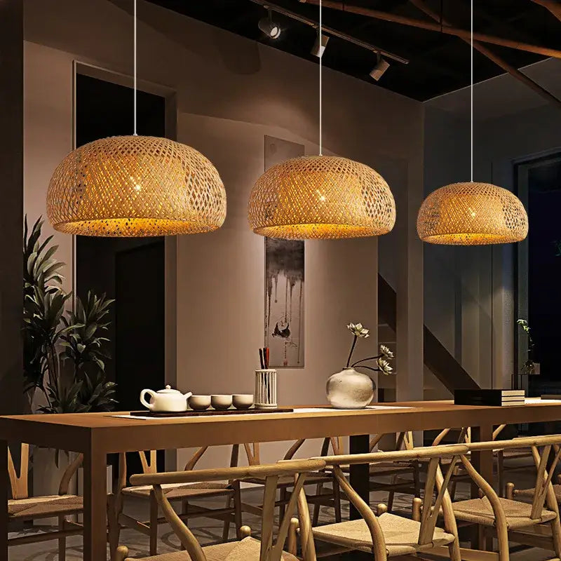 Bamboo Lantern Pendant Light