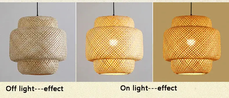 Bamboo Lantern Pendant Light