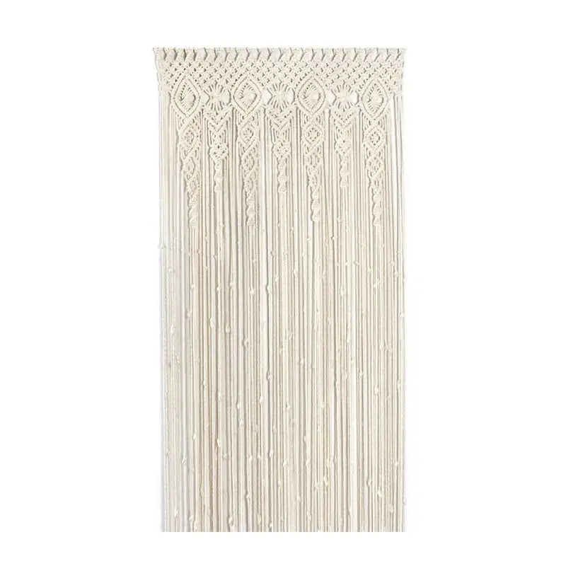 Cream Macrame Door Curtain