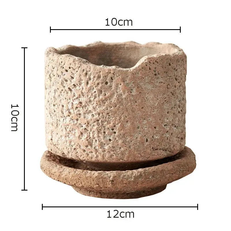 Terracotta Ceramic Vase Set