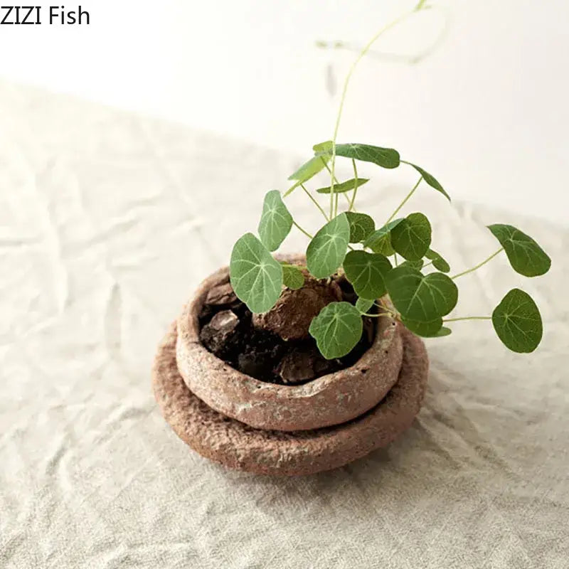 Terracotta Ceramic Vase Set