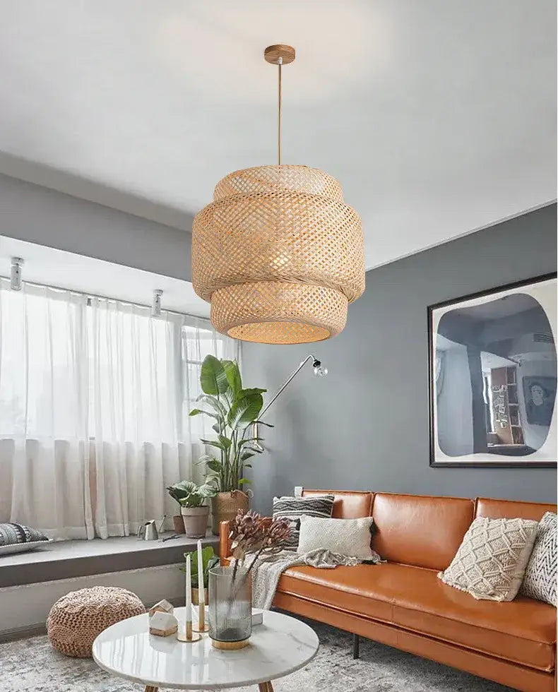 Bamboo Tiered Pendant Lamp