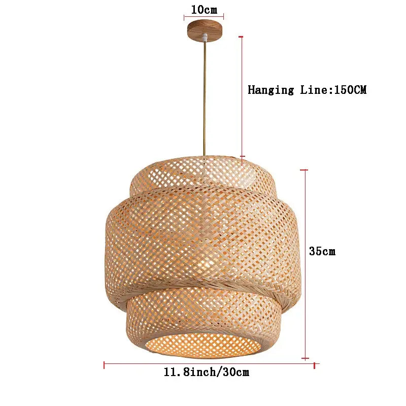 Bamboo Tiered Pendant Lamp