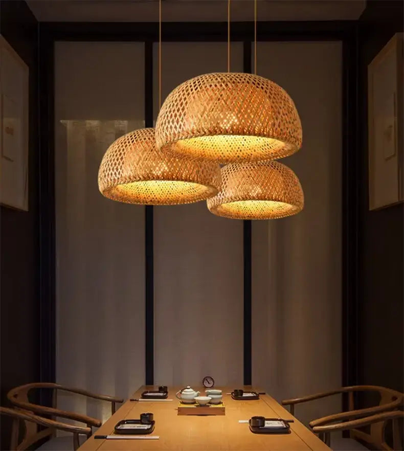 Bamboo Tiered Pendant Lamp