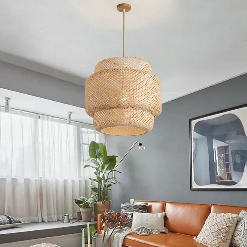 Bamboo Tiered Pendant Lamp