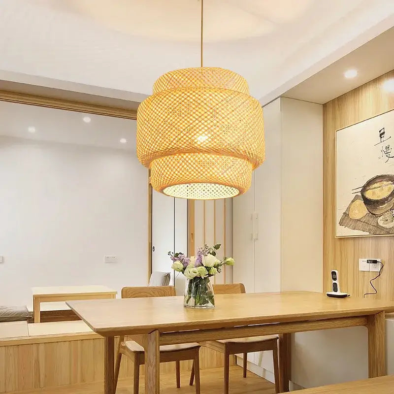 Bamboo Tiered Pendant Lamp