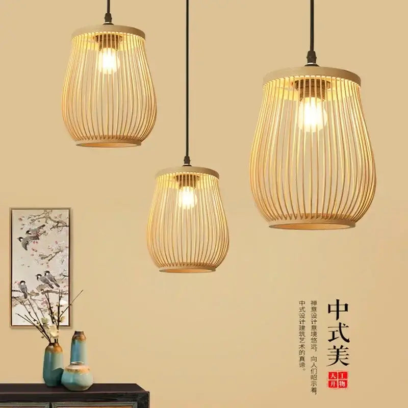Rattan Wicker Pendant Light