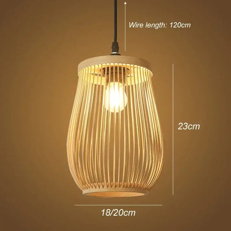 Rattan Wicker Pendant Light