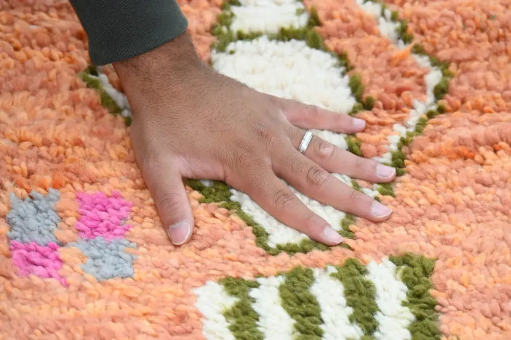 Orange Geometric Azilal Carpet