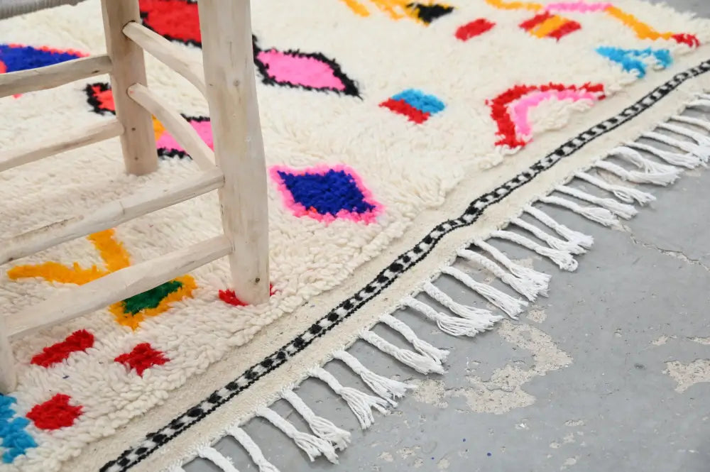Beige Colorful Azilal Rug