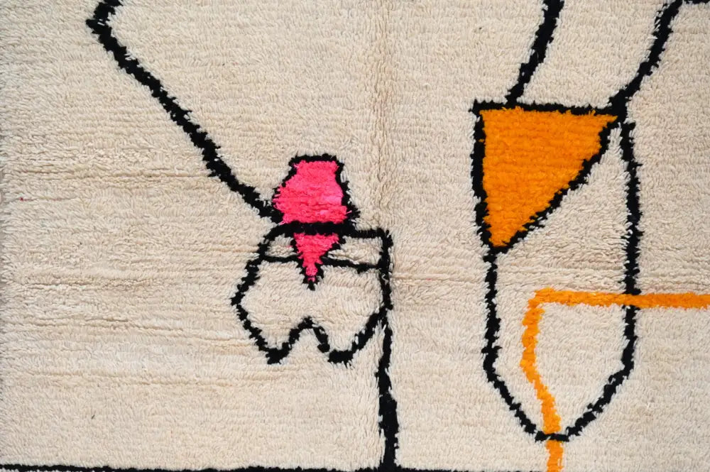 Beige Azilal Wool Rug