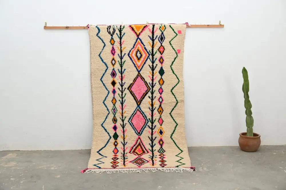 Beige Azilal Moroccan Rug