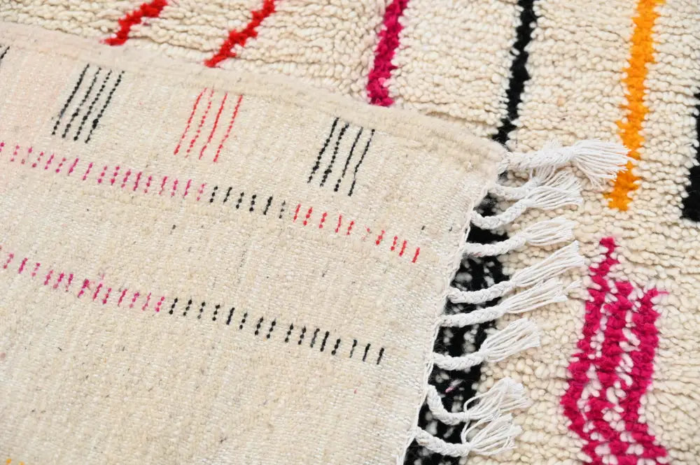 Beige Geometric Berber Pattern Azilal Rug