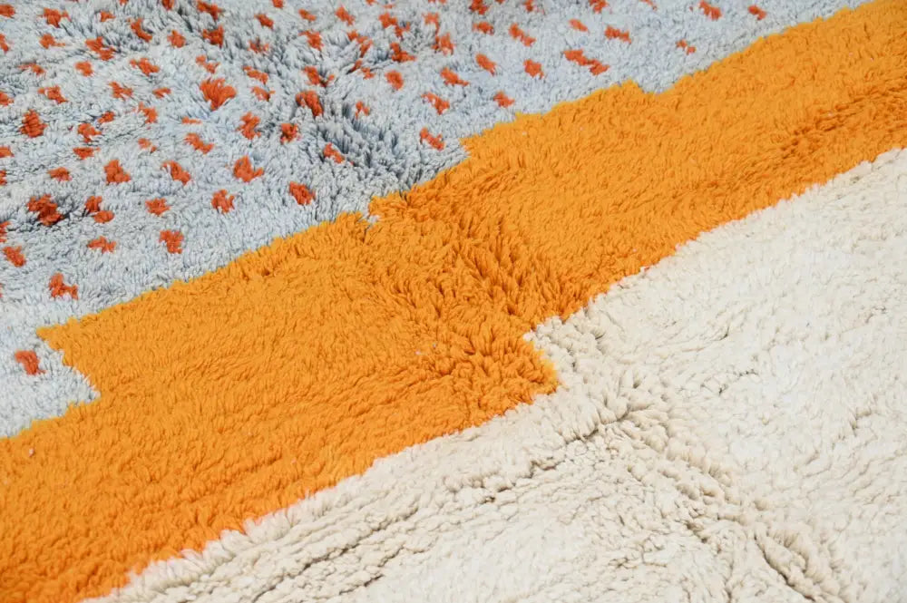 Orange Moroccan Azilal Rug