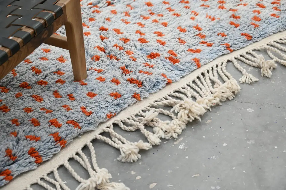 Orange Moroccan Azilal Rug
