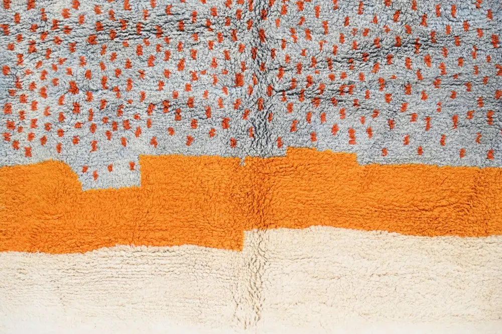 Orange Moroccan Azilal Rug